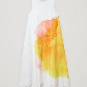 COS Organic Cotton Watercolour Print Maxi Dress